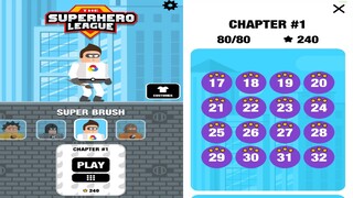 The Superhero League SUPER BRUSH Level 17-32 Walkthrough 3 Stars