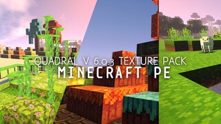 TEXTURE MCPE YANG MEMBUAT KALIAN TIDAK BOSAN DAN RINGAN ! Quadral Texture Pack - For MCPE 1.17-1.18+