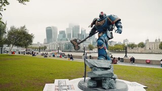 Starfighter 2 promotional statue of Titus becomes new internet celebrity check-in spot in the UK and