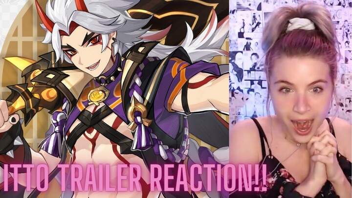 ITTO Character Trailer (Japanese) Reaction 🤩🤩 | Genshin Impact | Animaechan Games