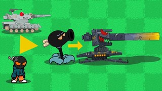 Plants vs Zombies Animation: Wall-E Monster Tank and Mr Boom update - Compilation