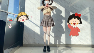 Giant baby version of "Chibi Maruko-chan" house dance