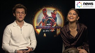 Smitten new couple Tom Holland and Zendaya talk Spider-man, fame and spoilers