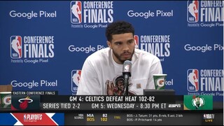 Jayson Tatum: "I'm mad after a bad game. I'm a big believer in you can change what happened."