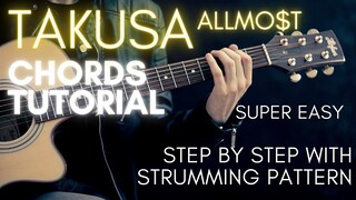 ALLMO$T - Takusa Chords (Guitar Tutorial)