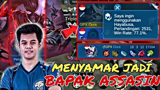 Stenly NYAMAR JADI HAYABUSA GPX OURA SANG BAPAK ASSASIN ! Mobile Legends !