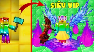 MINI GAME : CUỘC CHIẾN ĐÀO BLOCK GOLD MINECRAFT ** NOOB NÂNG CẤP ĐỒ CÔNG CHÚA SIÊU VIP TỪ KHỐI VÀNG