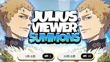 THE MOST INSANE VIEWER SUMMONS EVER! 1000+ TIX FOR WIZARD KING JULIUS (PART 1) - Black Clover Mobile