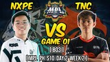 NXPE VS TNC GAME 01 | MPL PH SEASON 10 DAY 2 WEEK 2 | MLBB