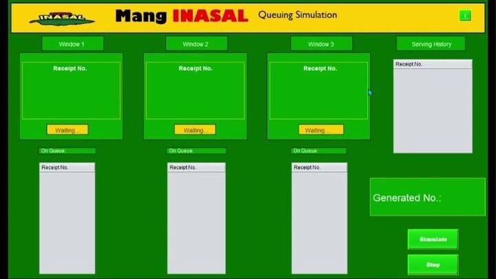 DATA STRUCTURE (QUEUE): QUEUING SIMULATION
