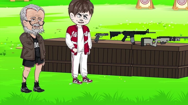 The 18-year-old man had never touched a gun before, but he was able to hit ten rings every time he p