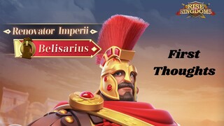 Initial Thoughts on Belisarius Prime [Newest Cav Commander] Rise of Kingdoms