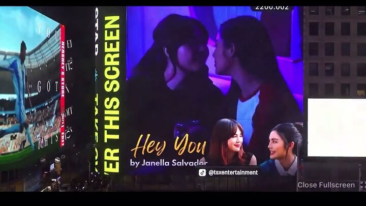 JANELLA SALVADOR "HEY YOU" BILLBOARD IN NEW YORK TIMES SQUARE | JANENELLA | JANE DE LEON #fyp