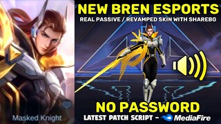 Revamped Lancelot Bren Esports Skin Script with Voice No Password - Full Effects w/ ShareBG | MLBB