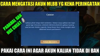 CARA MENGATASI AKUN MOBILE LEGENDS YANG KENA PERINGATAN APK PIHAK KE 3!! PADAHAL GAK NGE CHEAT