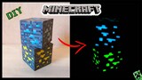 DIY Minecraft Diamond and Gold Ores! (Glow in The Dark!)