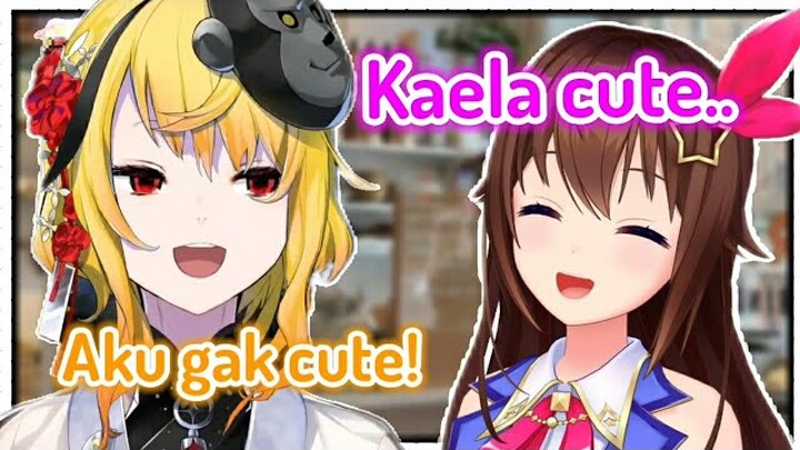 Reaksi Kaela ketika dibilang cute sama Sora🤣