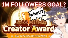 1M FOLLOWERS??? Gen's Goal - #BilibiliCreatorAwards2022