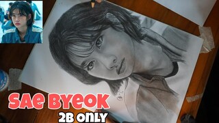 Drawing Sae Byeok Squid Game || Player Number 067