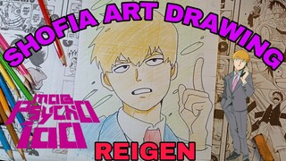 drawing REIGEN DARI ANIME MOB PSYCHO 100 PART.2