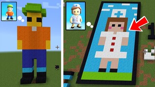 HATZI & BOCIL CHALLANGE BIKIN KARAKTER STUMBLE GUYS !! SIAPA PALING MIRIP ?! - MINECRAFT INDONESIA