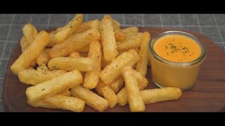 Crispy French Fries & Cheese Sauce by Nino's Home