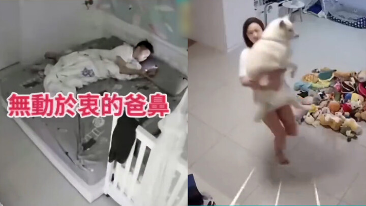 Một trận động đất mạnh 6,6 độ richter xảy ra ở Đài Loan, một cô gái Đài Loan yếu ớt bế con chó nặng 