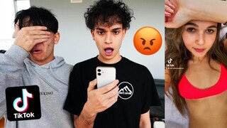 REACTING TO MY GIRLFRIENDS TikToks.. (bad idea)