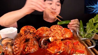 Mukbang sò điệp sốt cay phần 3 #anngon