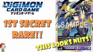 1st BT6 Secret Rare Revealed! Beelstarmon Can Play for FREE! (Digimon TCG - Double Diamond)