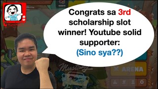 3rd scholarship slot winner! | MAY 4th slot pa, confirmed!!!!!