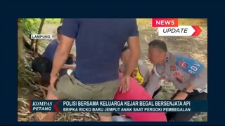 Keberanian Bripka Rico Kejar Pelaku Begal Bersenpi Saat Berkendara Bersama Istri-Anak