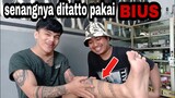 ternyata ENAK juga ditatto pakai BIUS || tatto keren, tatto 3d terbaik ,tatto dragon , gothic tattoo