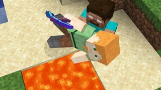 MINECRAFT แต่ ALEX ปะทะ STEAVE โดย BORIS CRAFT GAMEPLAY