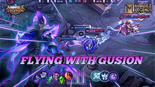 FLYING WITH GUSION - HURTS SO GOOD || GAMEPLAY GUSION - MLBB