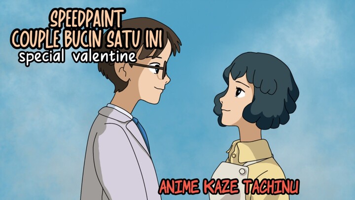 [speedpaint]couple bucin dari studio ghibli(anime Kaze tachinu)