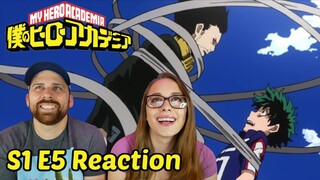 My Hero Academia [English Dub] Season 1 Episode 5 "What I Can Do for Now" REACTION! 1x5