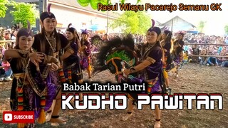 kudho pawitan tarian babak putri