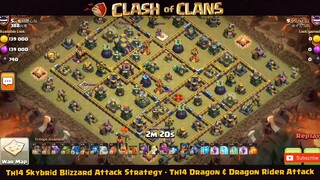 Hybrid Attack Strategy!! Th14 Hog Miner Attack Strategy With Skeleton Spell #2