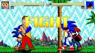 AN Mugen Request #1818: Dee Bee Kaw & Sonic VS Sonic.exe & Mario.exe