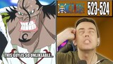 CARIBOU IS EMBARRASSING! - One Piece Episode 523 and 524 - Rich Reaction