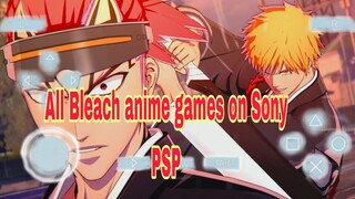 All Bleach games on the ppsspp emulator for Android and iPhone