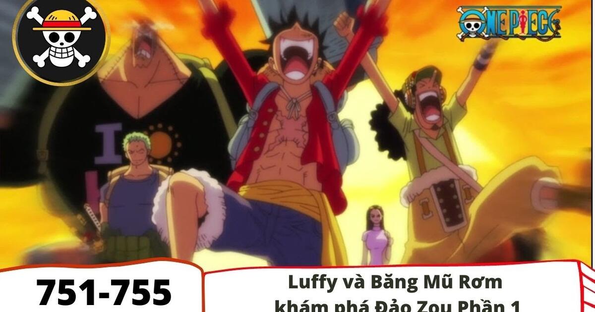 Tom Tắt One Piece Luffy Va Băng Mũ Rơm Kham Pha đảo Zou Phần 1 751 755 Bilibili