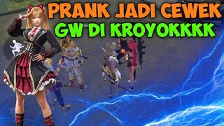 PRANK JADI CEWEK DI MODE TRAINING GW DI KEROYOK‼️FREE FIRE PRANK