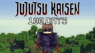 I Played Minecraft Jujutsu Kaisen For 100 DAYS… This Is What Happened