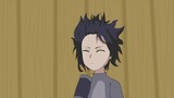 Sasuke is just blowing his hair
