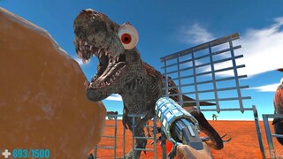 Hunting Dinosaurs on Mars. Fps Perspective! Animal Revolt Battle Simulator