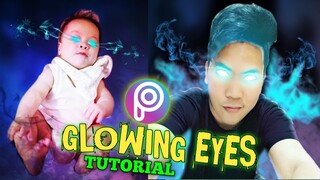 GLOWING EYES | PICSART | complete tutorial