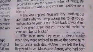 Daily Verse.                  Exodus 5:17-21