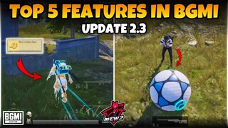 TOP 5 NEW FEATURES IN BGMI 2.3 UPDATE🔥BGMI/PUBG MOBILE TIPS & TRICKS (Part-1)